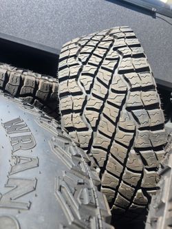 4 Goodyear Wrangler Territory 325/65R18 of a 2023 Ram Trx