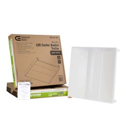 Commercial Electric
1-Pack 2 ft. Square 28W 3500 Lumen Integrated LED Troffer for Grid Ceilings 4000K