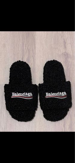 Balenciaga Furry Slides