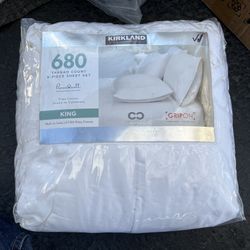 KIRKLAND 6pc sheet set king size NEW