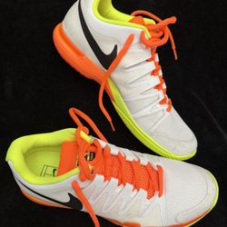 Nike Tennis Shoes-White/Neon Orange/Neon Green Men’s 9.5