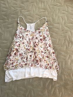 Small floral tank top