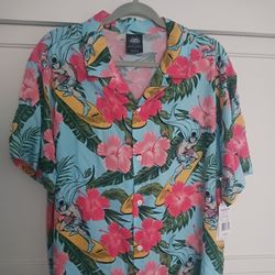 Brand New Batman Hawaiian Shirt Men's Size Medium 