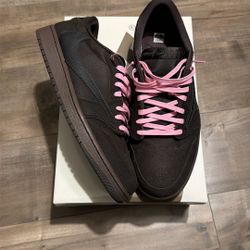 Cactus Jack Travis Scott Jordan 1 Velvet Brown Size 12