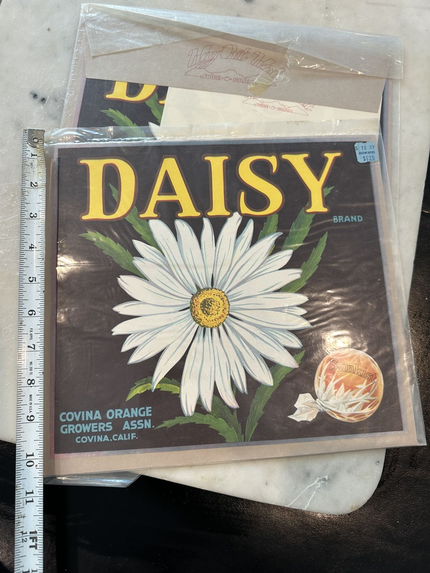 Daisy Brand Orange Crate Label