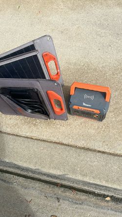 Solar charging battery kit