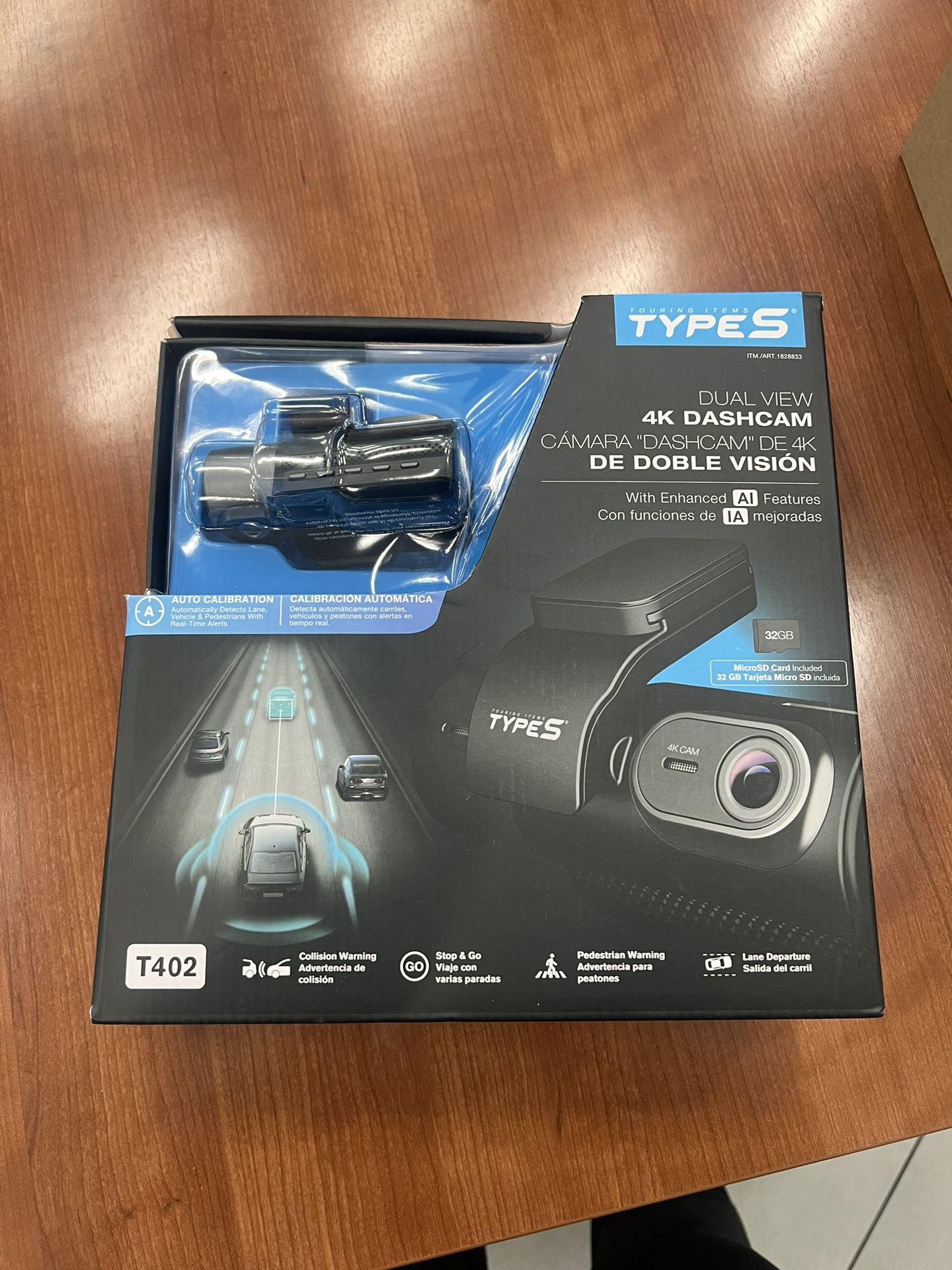 T402 Dual View 4K Dashcam with Enhanced AI features