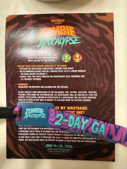 Apocalypse 2-Day wristband
