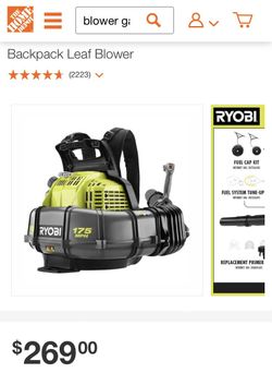 Blackpack Leaf Blower Gas