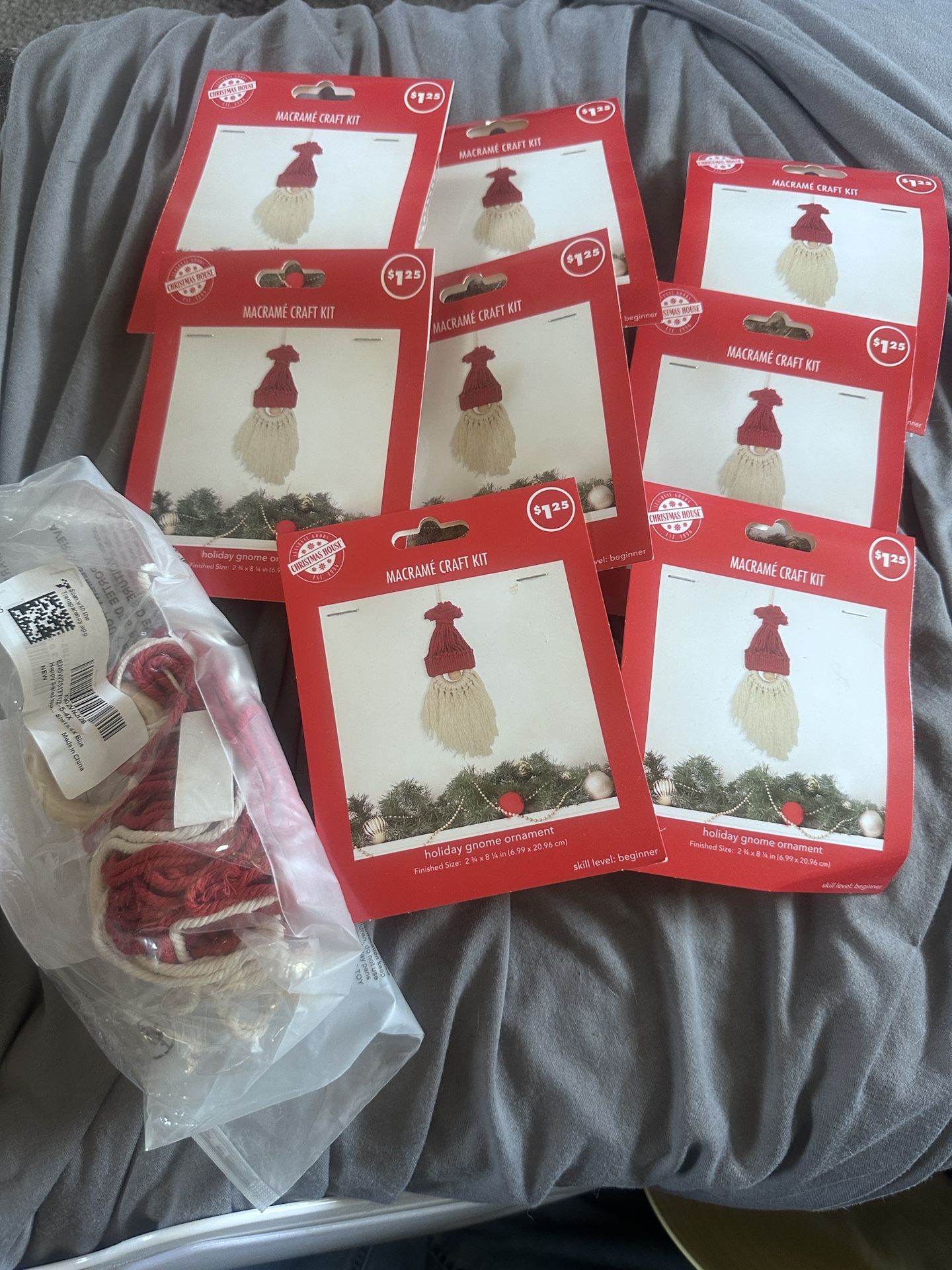 9 Macrame Holiday Gnome Craft Kits