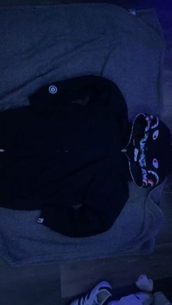 Black Bape zip up hoodie used once