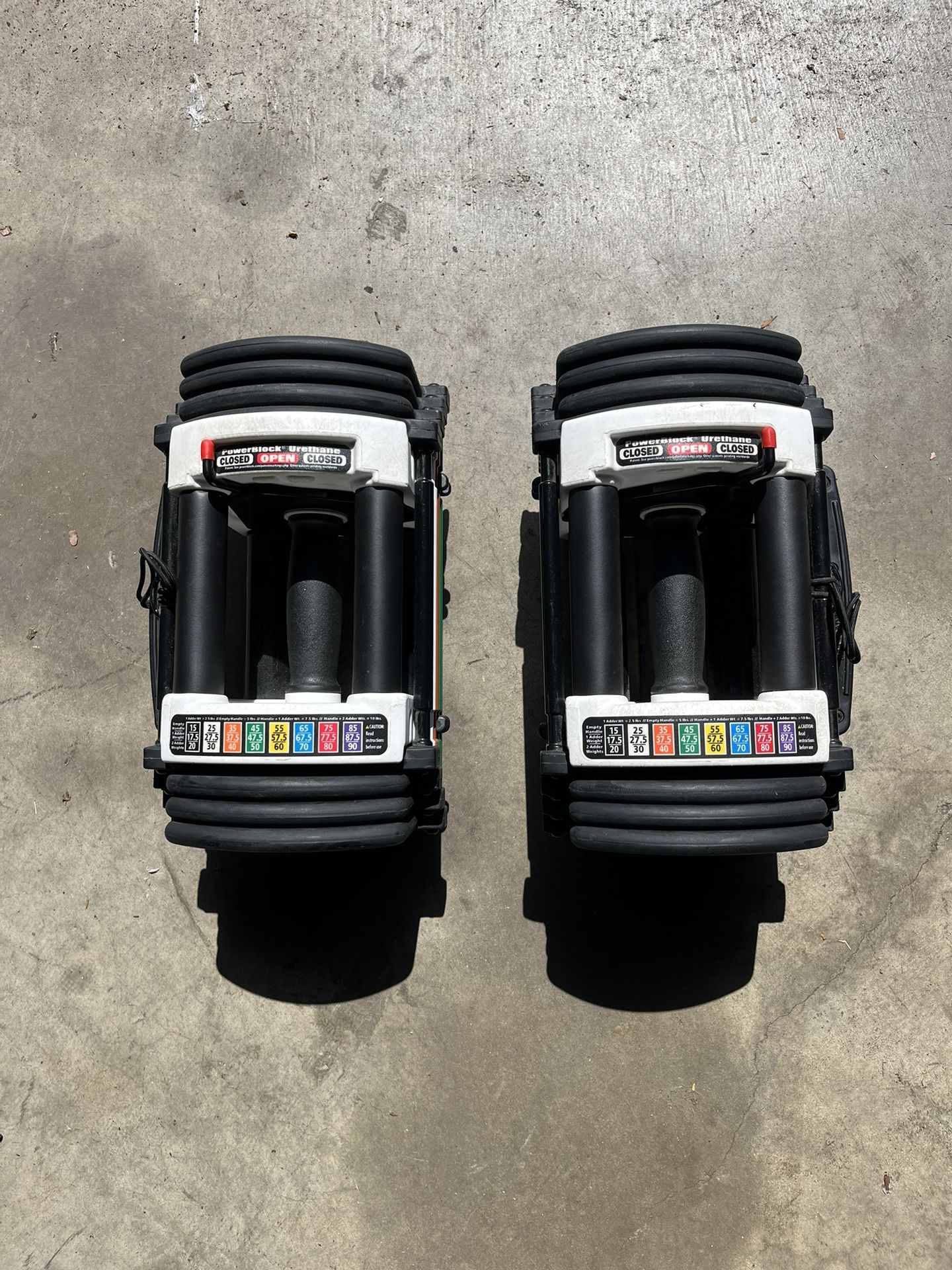 Dumbbell Adjustable Weights Powerblock 10-50lb