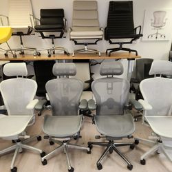 BRAND NEW HERMAN MILLER REMASTERED AERON AND