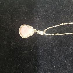 Small Gold Plated  Buddha With Chain