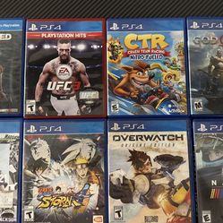 PS4 Games Bundle – 8 Games (God of War, Naruto, Madden + More)