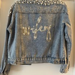 New Heirloom Wifey Jean Jacket Sz S  