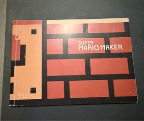 Vintage Super Mario Maker Wii U Idea Book Art Booklet Nintendo