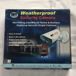 Security Camera, Weatherproof Camera Kit