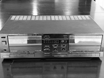 Kenwood Stereo Double Cassette Deck KX-77CW – Tested Working