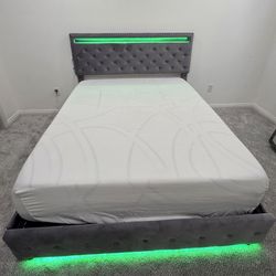 QUEEN BED FRAME. MATTRESS NOT INCLUDED