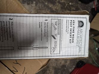 Cedar Mailbox Post W/anchor