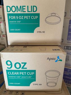 9oz clear cup w dome lid