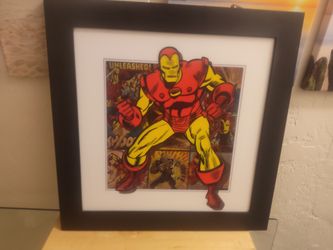Marvel IRONMAN 3-D Lenticilar Printed Framed Art Piece 