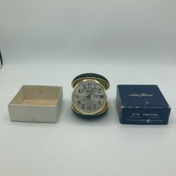 Vintage Seth Thomas Windup Travel Alarm Clock W/calendar New In Box