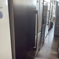 Chrome Single Door Frigidaire refrigerator