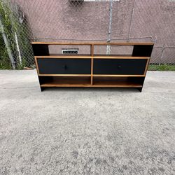 Crate And Barrel Mid Century Modern Media Console Entertainment Center Tv Stand Cabinet Sideboard Credenza