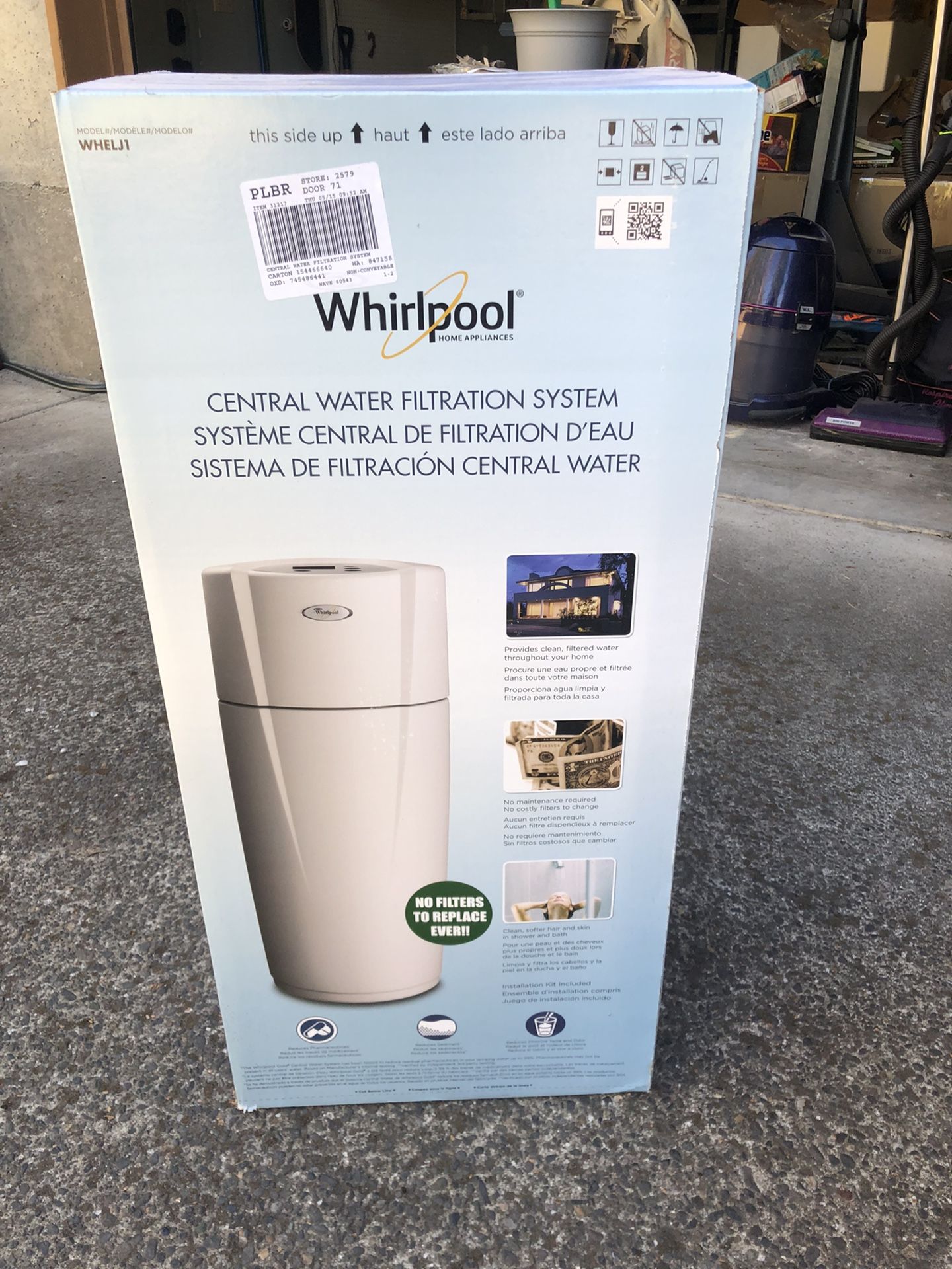 Whirlpool  Central Water Filtration System NEW!