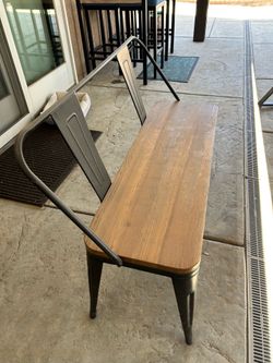 Modern outdoor bench