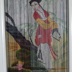 Bamboo beaded curtain newi