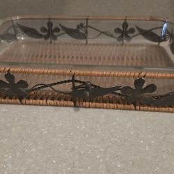 Southern Living Wrought Iron And Glass Baking Dish