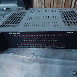 RARE vintage Amplifier SAE A201 /  P101 / T101 AUDIO Audiofile AMP  Digital Tuner Line Preamp