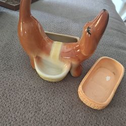 1950 Weiner Dog Soap Caddy/Ring Holder