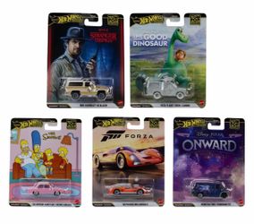 2026 Hot Wheels Pop Culture Mix 5 Complete Set of 5 In Hand