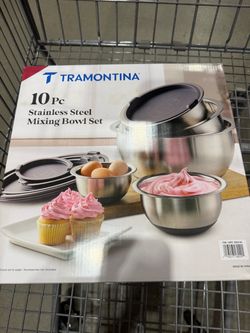 Tramontina 10-Piece Stainless Steel Mixing Bowl Set