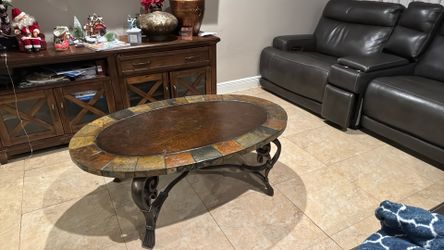 Living Table With Side Table