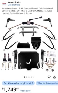 Jake's Long Travel Lift Kit for Club Car DS
