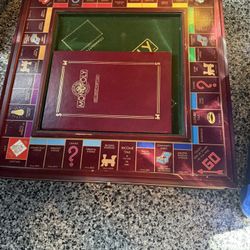 Vintage 1991 Franklin Mint Monopoly: The Collector’s Edition Wood Board Set