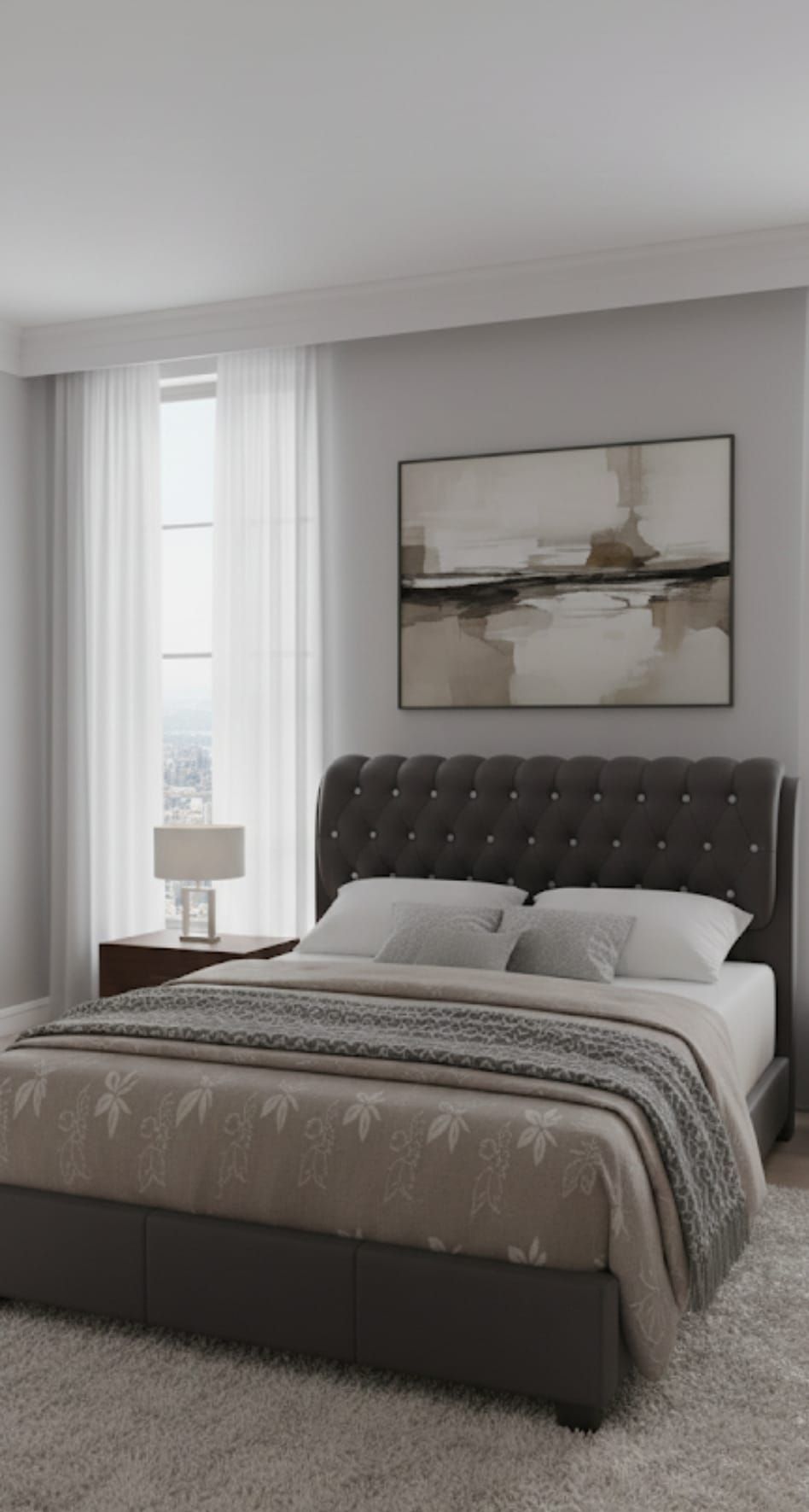 QUEEN BED FRAME + MATTRESS + BOX NEW