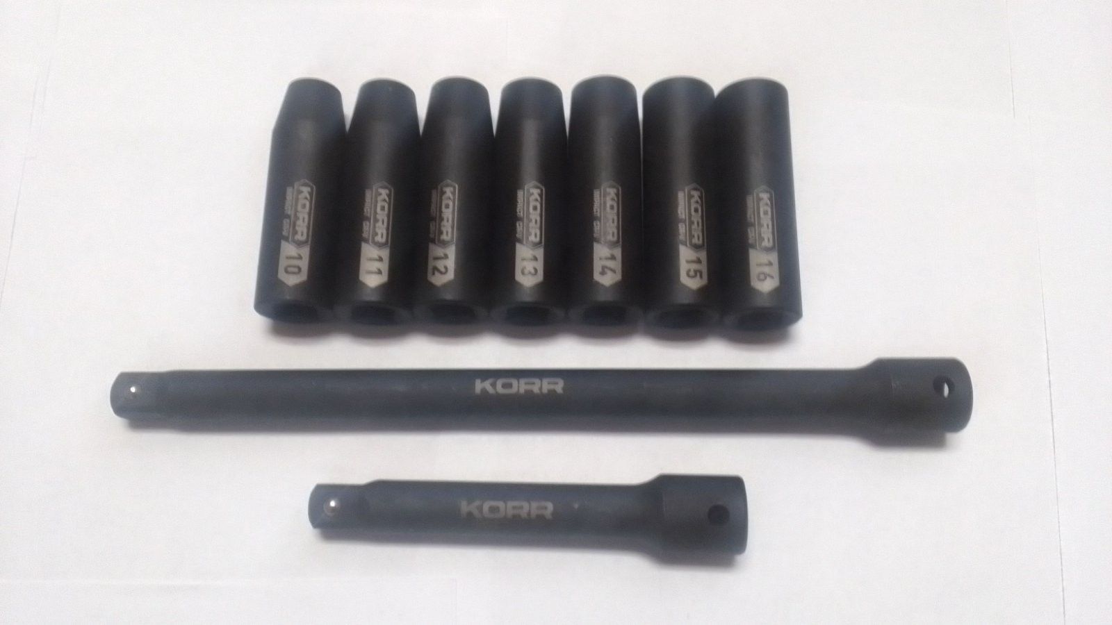 Korr 1/2'' Dr Deep Impact Socket Set