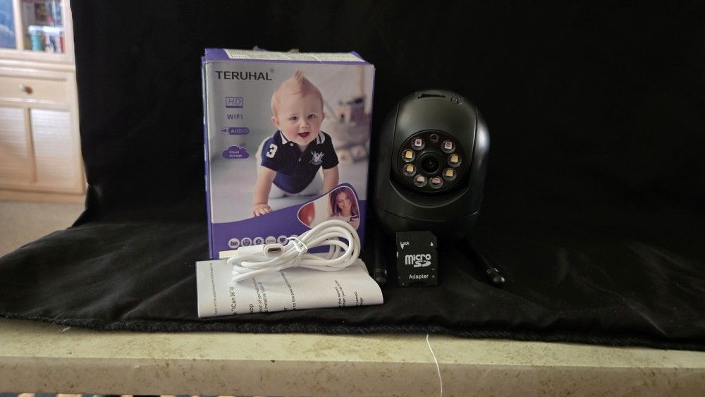 Teruhal HD WiFi Long Range Indoor-Outdoor Surveillance Security Camera.