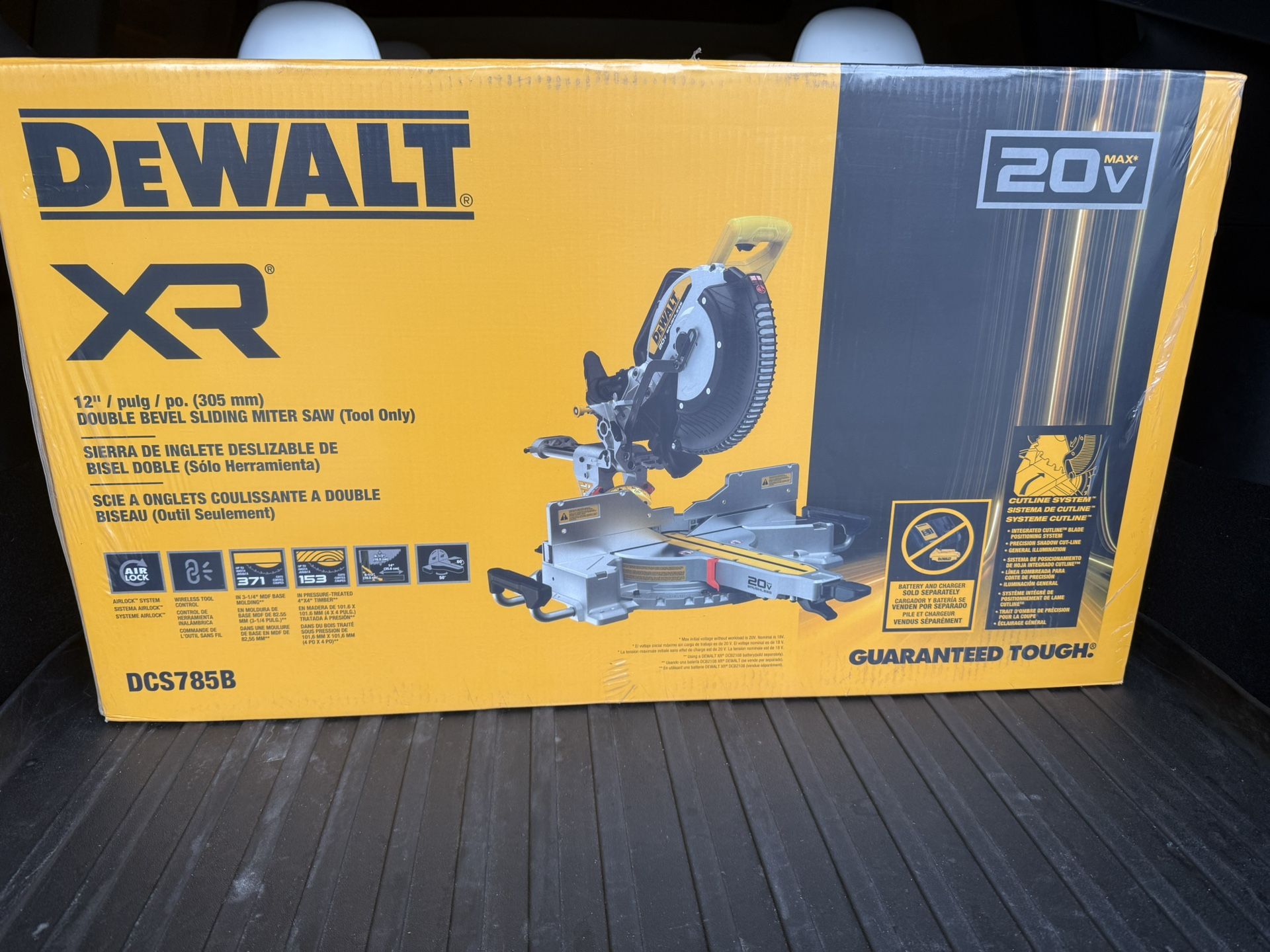 DeWalt 20-Volt MAX XR 12 in. Cordless Double Bevel Sliding Miter Saw (Tool-only) DCS785B