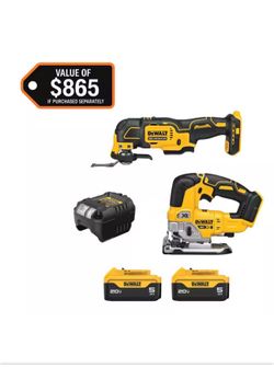 20V Lithium-Ion 2-Tool Cordless Combo Kit with (2) 5.0 Ah Batteries and Charger
