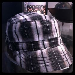 Cute Plaid Cadet Style Hat | Cap | Accessories