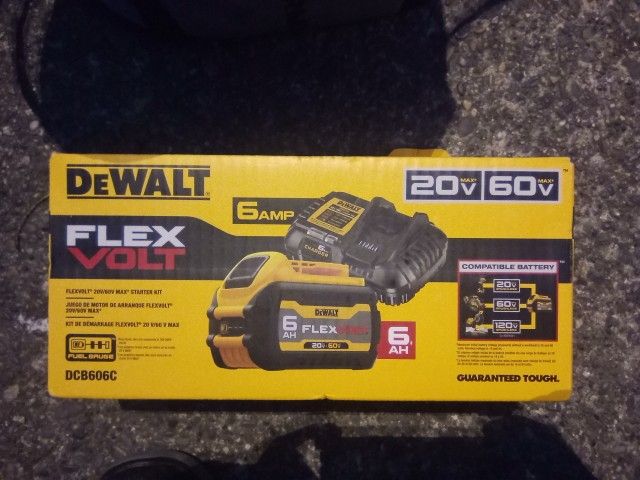 DeWalt Flexvolt 6ah Battery & Charger
