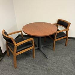 Small Office Table W / 2 Chairs