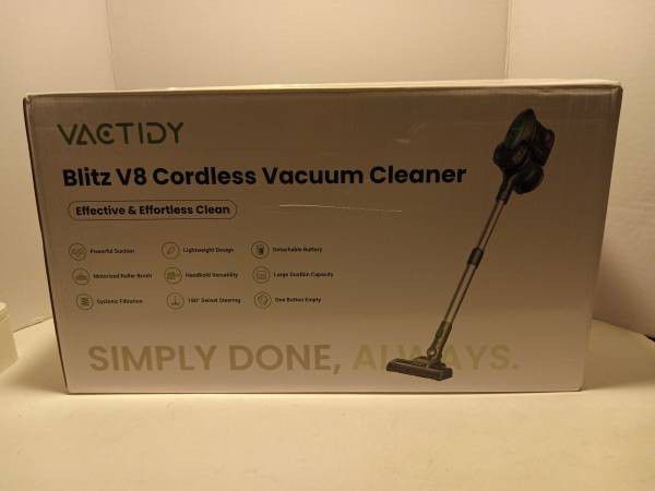 Vactidy Cordless Vacuum Cleaner, Lightweight Stick Vacuum with 20Kpa Suction, Detachable Battery, Max 35mins Runtime, 6 in 1 Handheld Vacuum Cordless 